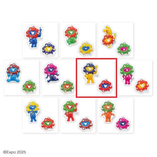 【アソートF】EXPO2025 ミャクミャク ぷっくりシール
