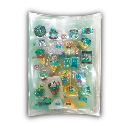 【チョコミント】つぶらな瞳の仲間達 コレクションシール