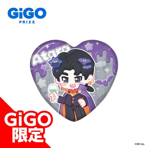 【アタラ】ハートピアスローライフ ハート型缶バッジ～GiGO限定～