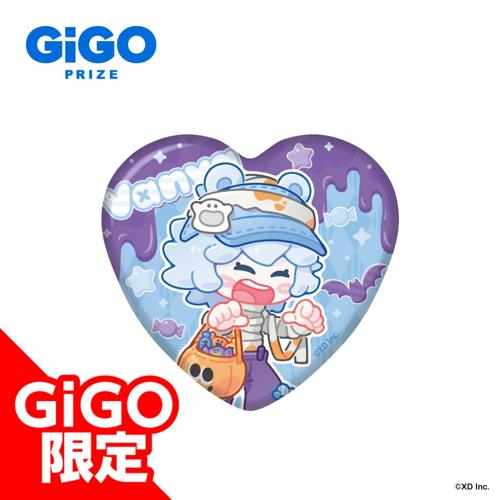 【ヴァンニア】ハートピアスローライフ ハート型缶バッジ～GiGO限定～