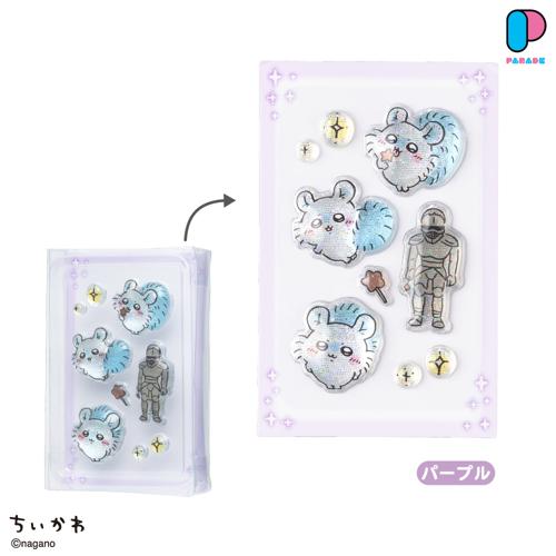 【パープル】ちいかわ PUKU CHURU seal3