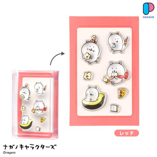【レッド】ナガノキャラクターズ PUKU CHURU seal