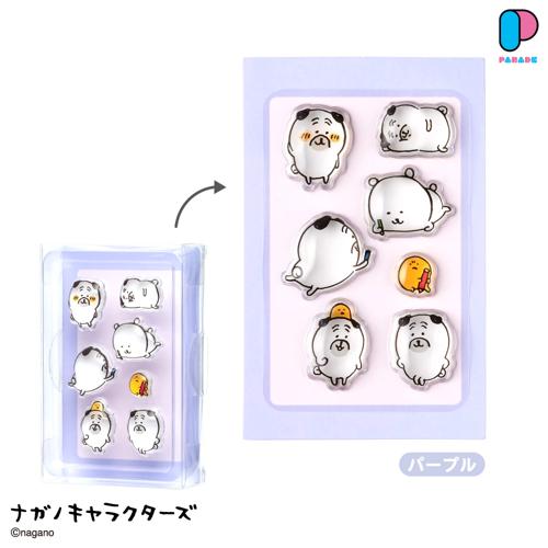 【パープル】ナガノキャラクターズ PUKU CHURU seal