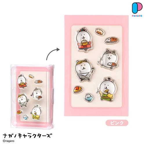 【ピンク】ナガノキャラクターズ PUKU CHURU seal