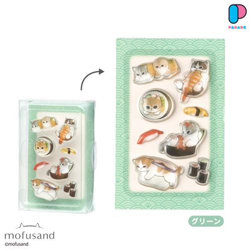 【グリーン】mofusand PUKU CHURU seal